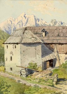 Podkoren con Ponco en el fondo de Ladislav Benesch